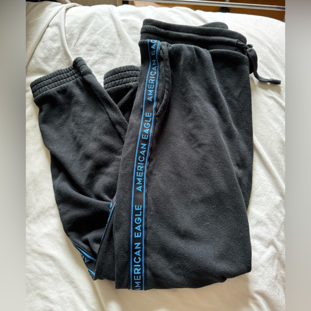 American Eagle Black/Blue sweatpants